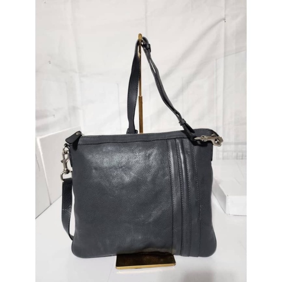 Authentic Gucci Leather Messenger/Crossbody Bag Grey - Picture 1 of 16
